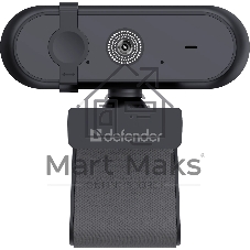 Веб-камера Defender G-lens 2788 UHD 3840x2160, 30 кадр/с, USB, шторка приватности, крепление на мониторе