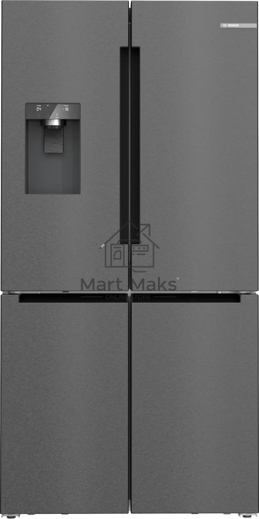 Холодильник Bosch Serie 6 KFI96AXEA антрацит трехкамерный 375/199л морозилка снизу, No Frost