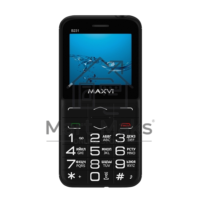 Мобильный телефон Maxvi B231 черный
