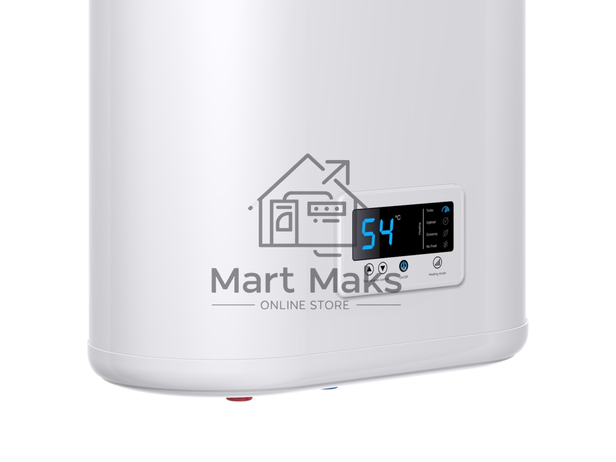 Водонагреватель Thermex Flat Plus IF 50V (PRO) накопительный электрический 50 л потребляемая мощность 2 кВт (220 В) электронное управление магниевый анод (2 шт.) вертикальный монтаж на стену с нижней подводкой (½') максимальная температура нагрева воды до