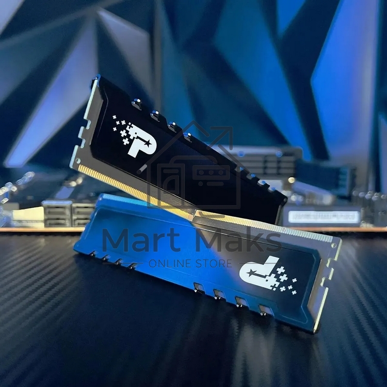 Оперативная память Patriot Signature Premium, DDR5, 64GB (2x32 GB), 4800 MHz, CL40, DIMM, радиатор, черный