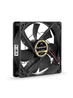 Вентилятор для корпуса ExeGate ExtraSilent ES12025SM черный, 120 мм, 1400 об/мин, 24 дБ, 2 pin