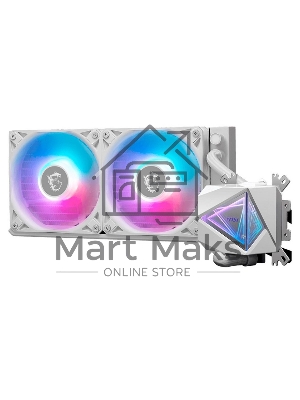 Система жидкостного охлаждения MSI MAG CORELIQUID I240 2x ARGb Gen2 Fan, ARGb Gen2 Block, Color Box
