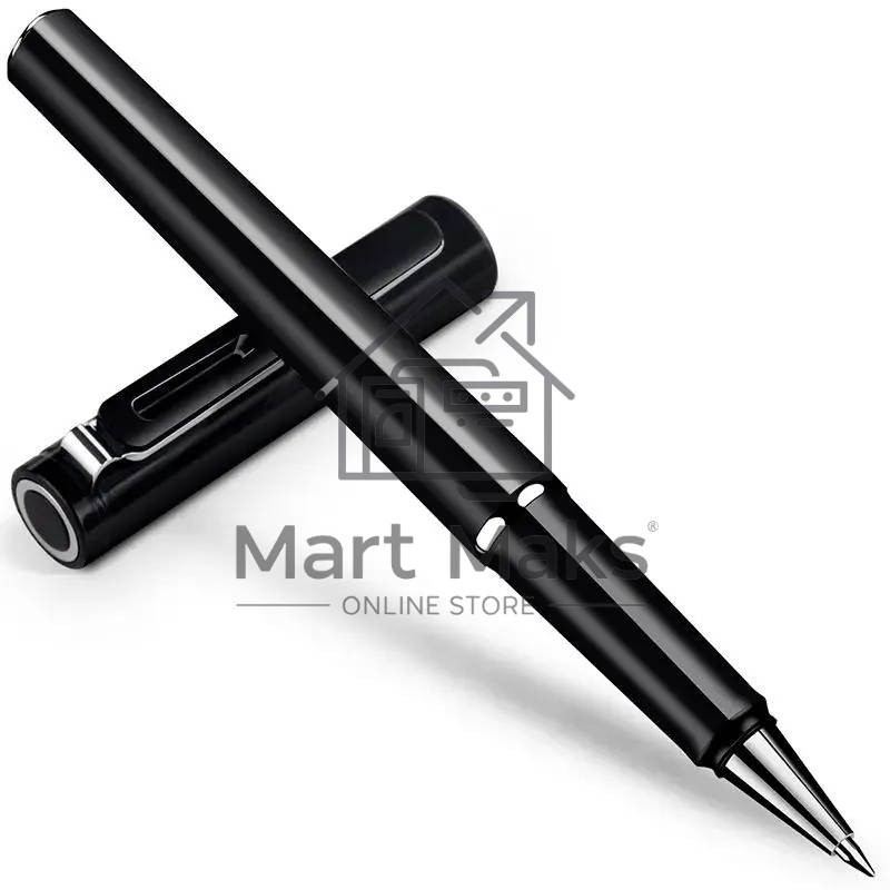 Ручка роллер Deli S87BLACK черный, d=0.5мм, черные чернила
