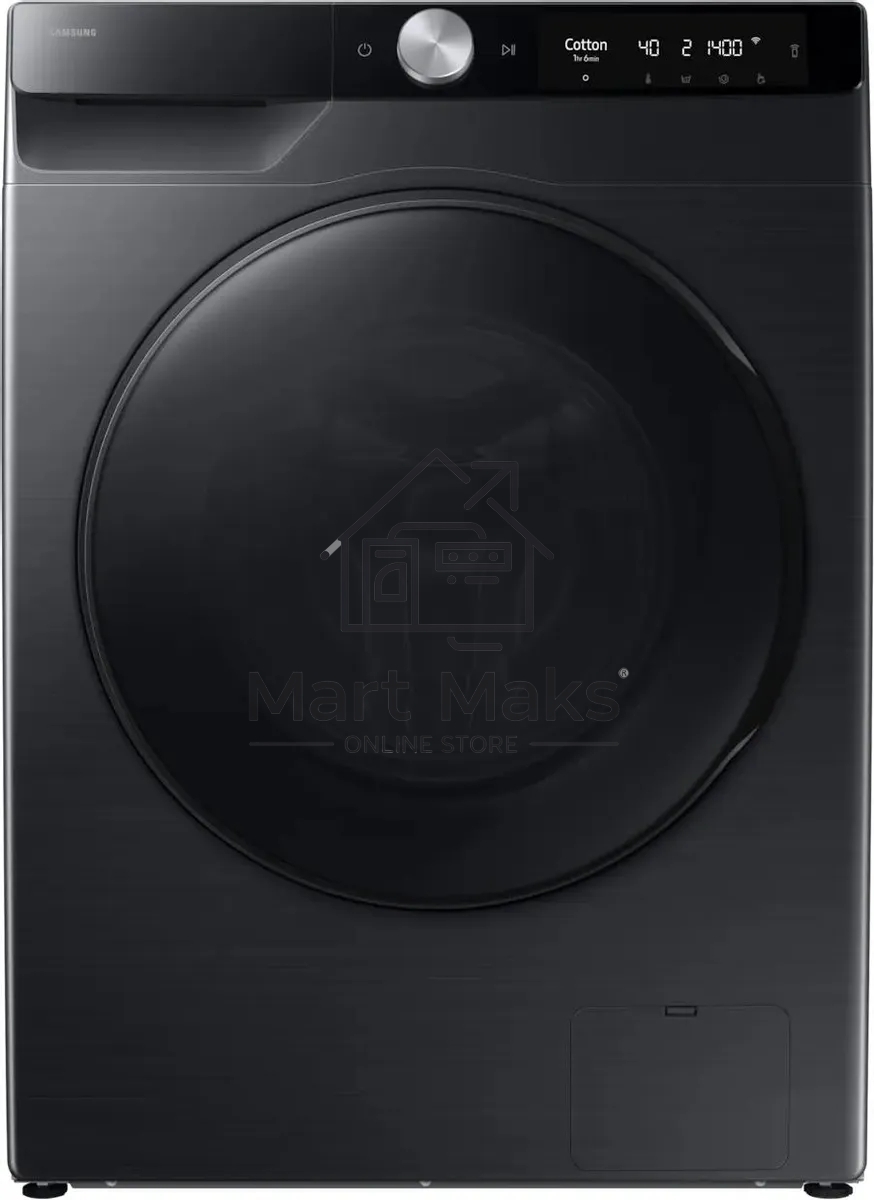 Стирально-сушильная машина Samsung WD11DG6B85BBLP черный, загрузка фронтальная 11 кг, 1400 об/мин, класс: A