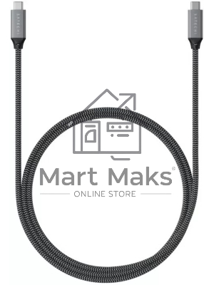 Кабель Satechi  ST-U4C25M USB Type-C - USB Type-C  0.25м для зарядки и передачи данных (до 100W), серый космос