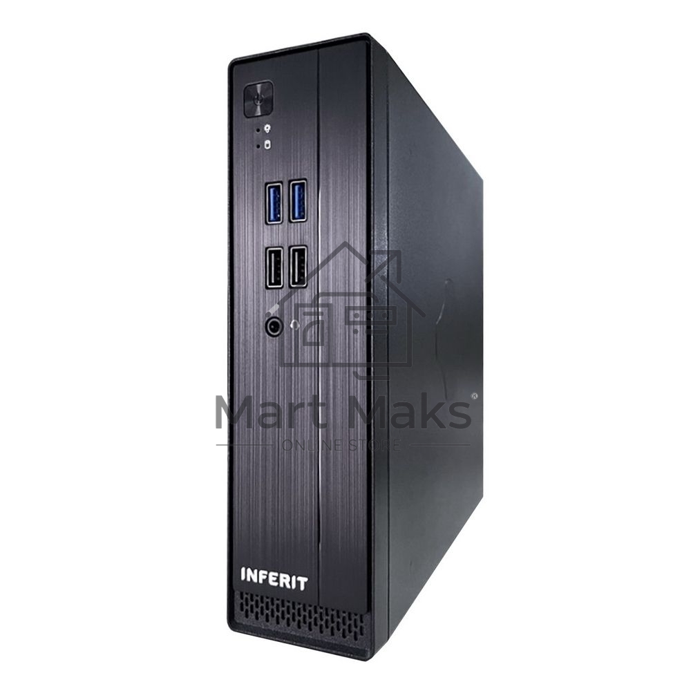 Компьютерный корпус FoxLine FL-105-AD120-DC-INF (FL-105-AD120-DC-INF) FL-105-AD120-DC-INF mITX case (2L), 2*USB2.0+2*USB3.0, 1*combo audio, 40mm FAN, VESA, w/DC-ATX converter, w/120W pwr adapter, w/pwr