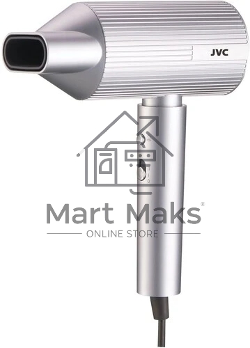 Фен JVC JHD012 серый/серебристый, 1800 Вт