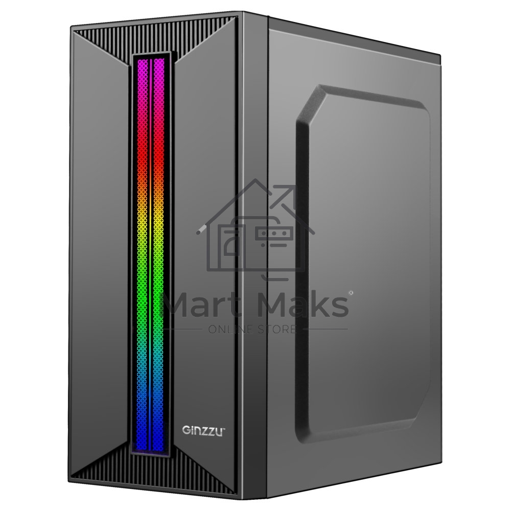 Компьютерный корпус Ginzzu B350 2*USB 2.0,AU RGB