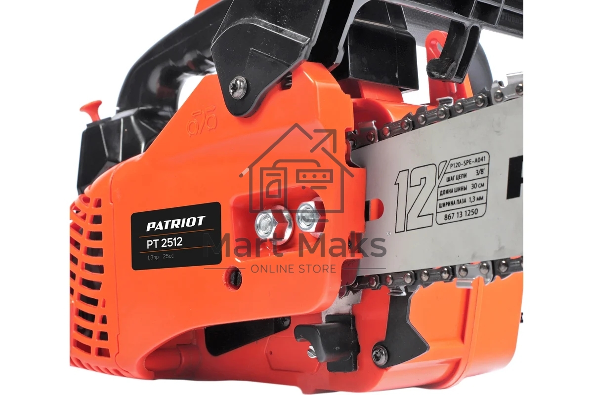 Бензопила Patriot PT2512 1000Вт 1.3л.с. дл.шин.:30см