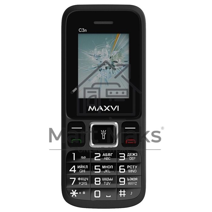 Мобильный телефон Maxvi C3n черный