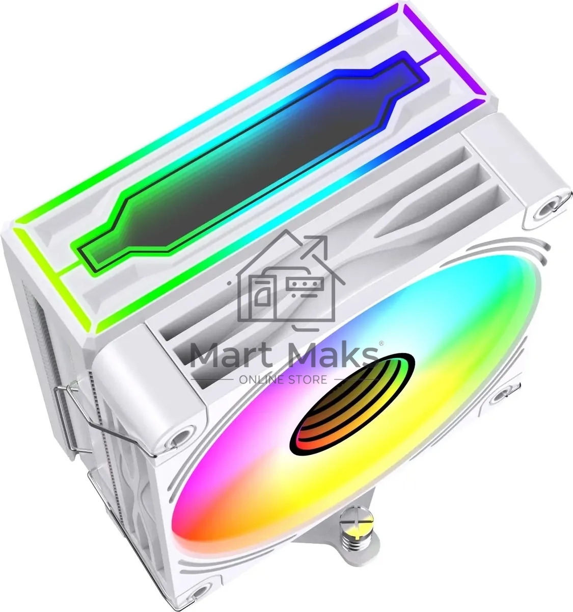 Кулер для процессора Bloody BD-AC205-ARGb1 ARGb белый, 120 мм, алюминий/медь, 1600 об/мин, 26 дБ, 4 pin, 205 Вт, 154 мм