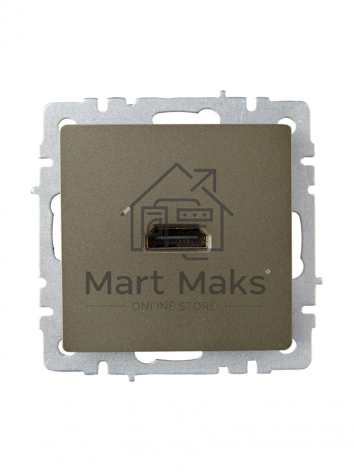 Розетка HDMI IEK BRITE РHDMI-0-БрШ шампань