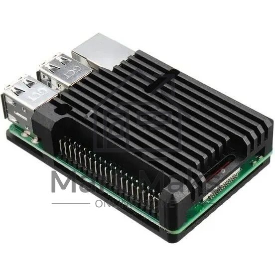 Корпус ACD RA460 черный Metal Aluminum Case for Raspberry Pi 3B/3B+