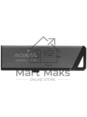 Флешка USB ADATA Elite UE800 (AELI-UE800-2T-CSG), 2Тb, USB 3.2/TypeC, R/W 1000/1000, серый