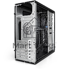 Компьютерный корпус Miditower ExeGate CP-603-UNS450 (ATX, БП UNS450 с вент. 12см, 2хUSB, аудио, черный)