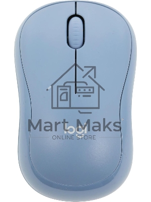 Мышь беспроводная Logitech M221 голубой, 1000 dpi, радиоканал, USB, кнопки - 3