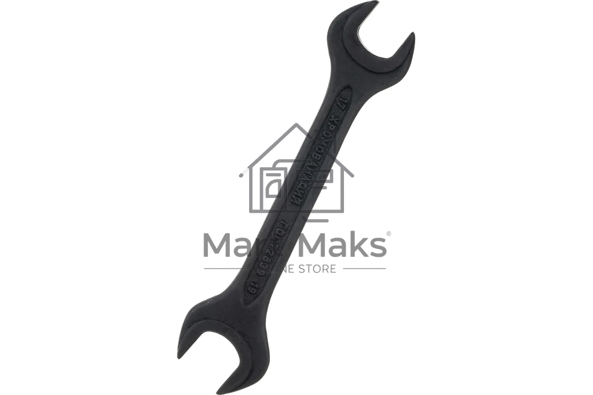 Набор ключей рожковых Сибртех 6 - 19 мм, 6 шт., CrV, фосфатированные, ГОСТ 2839