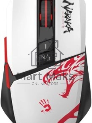 Мышь беспроводная A4Tech Bloody R36 Ultra черный/белый/красный, 12000dpi, USB, радиоканал, кнопки - 7