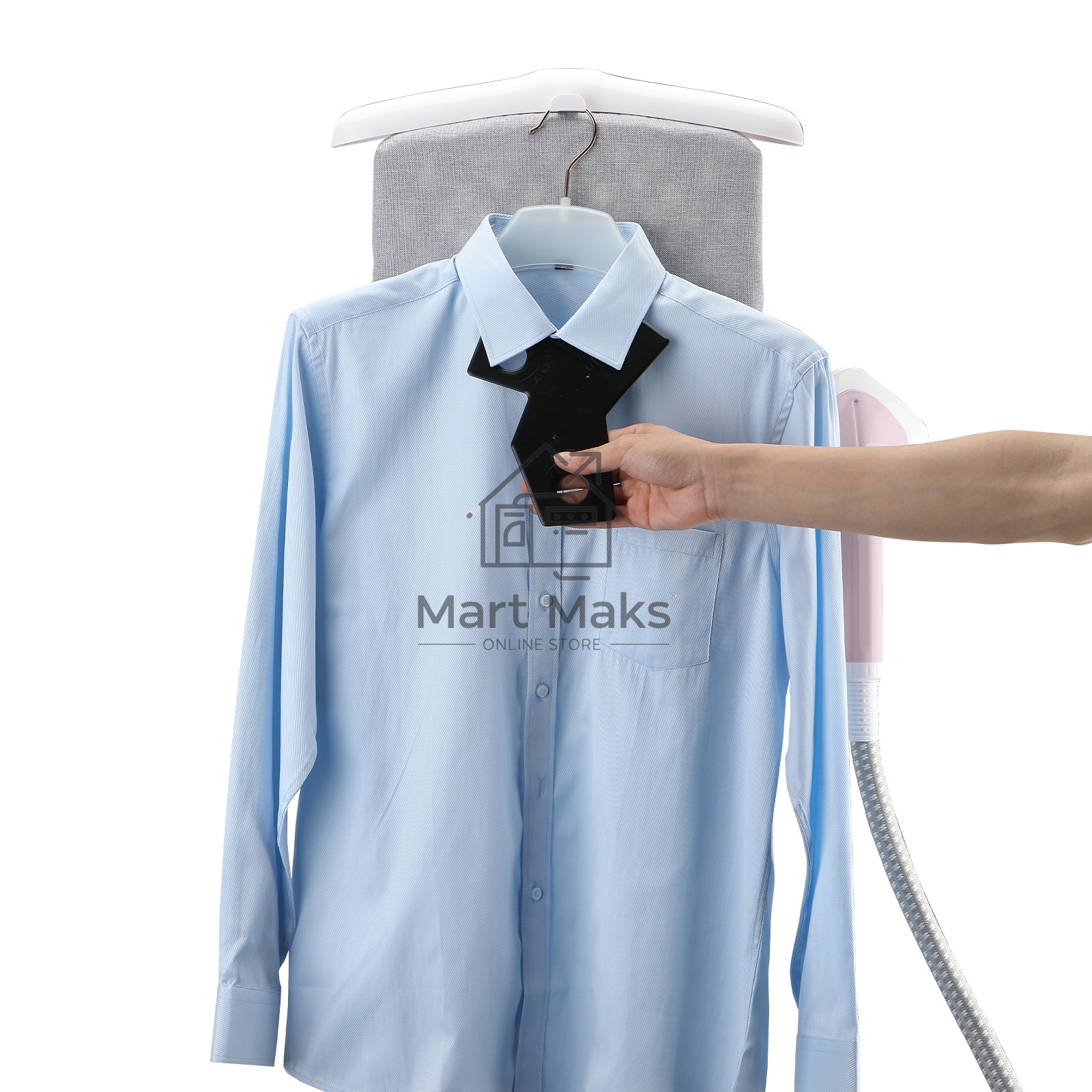 Отпариватель Galaxy Line GL 6216 белый/розовый, 2200 Вт, 46 г/мин, 1700 мл