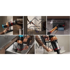Пылесос вертикальный Dyson V16 Piston Animal Submarine черный/медь, питание от аккумулятора, 315 Вт, уборка сухая/влажная, пылесборник 1,3 л
