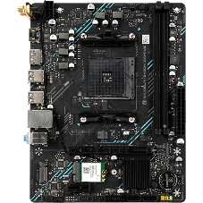 Материнская плата Maxsun B450M GAMING WIFI, AM4, AMD B450, 2xDDR4 (до 64 ГБ), 2xSATA, 1xM.2 (PCIe 3.0 x4), 1xPCIe 3.0 x16, 1xPCIe 3.0 x1, 1xHDMI, 1xDP, 1x1Gb LAN, Wi-Fi 5, Bluetooth 4.2, 4xUSB-A 5Gbps, 2xUSB-A 2.0, 3x3.5 мм, 7.1, mATX