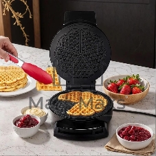 Вафельница Kitfort КТ-5616 1000Вт черный/серебристый