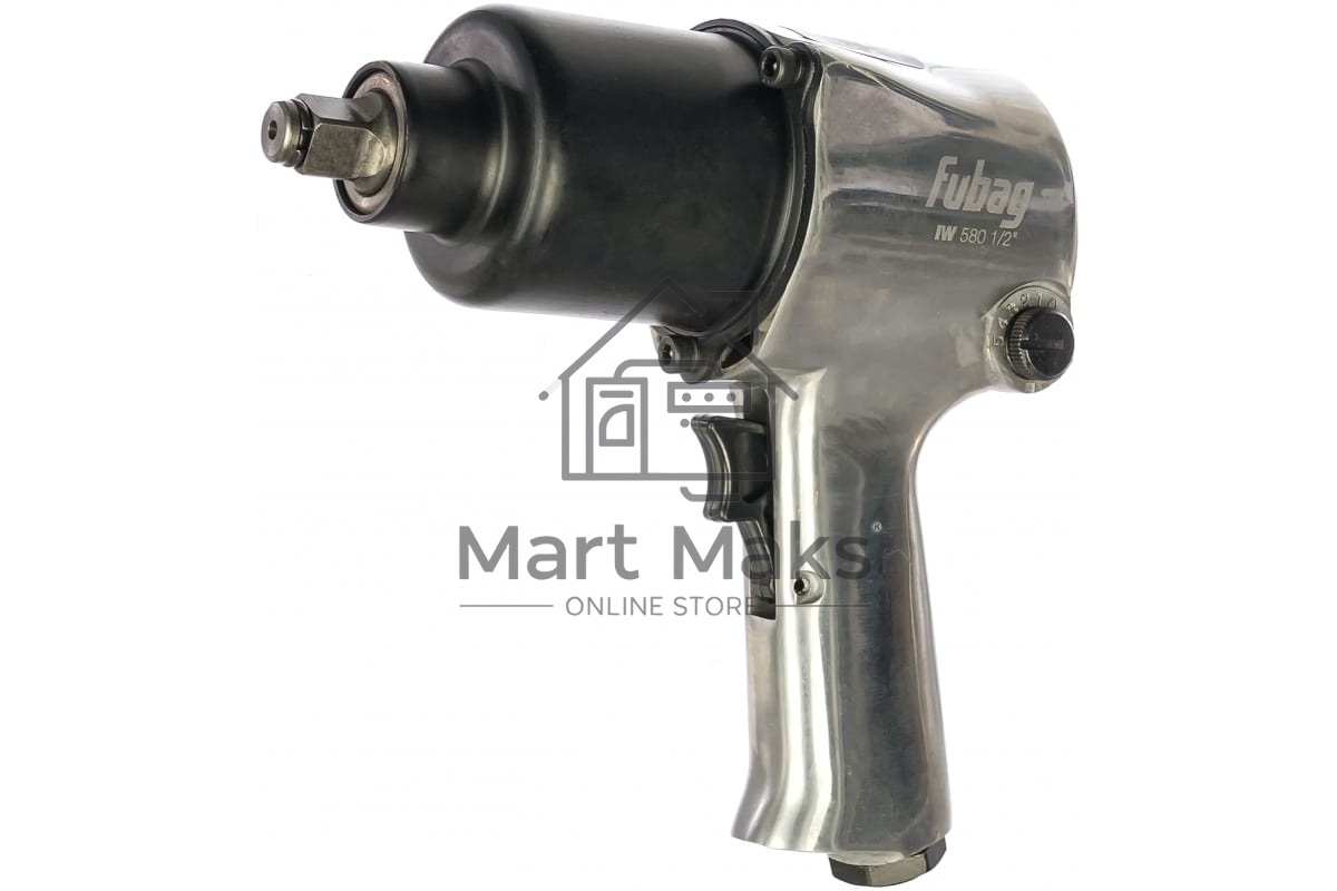 Гайковерт пневматический FUBAG IW 580100191 ударный 1/2'' 226л/м 576нм 6.3 бар 1/2'' +набор кейс