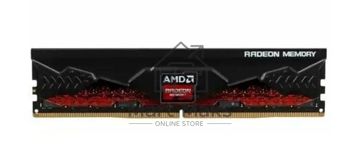Оперативная память AMD Radeon R5, DDR5, 32GB (1x32GB), 5200MHz, CL40, DIMM, с радиатором, красный/черный