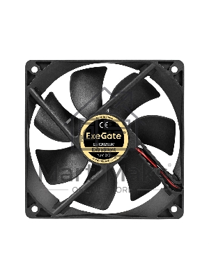 Вентилятор для корпуса ExeGate ExtraSilent ES12025SM черный, 120 мм, 1400 об/мин, 24 дБ, 2 pin