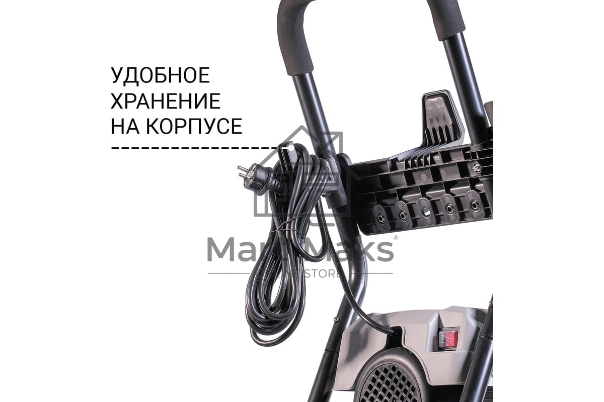 Мойка высокого давления Bort KEX-2800 2500 Вт, максимальное давление 125 бар, рабочее давление 105 бар, 12 л/мин, 23 кг, набор аксессуаров 10шт