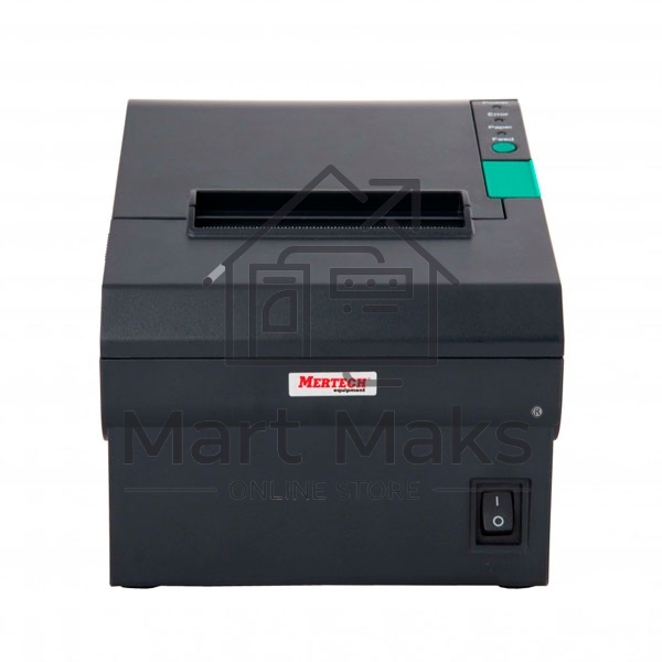 Чековый принтер Mertech G80i прямая термопечать, 203 dpi, 250 мм/сек, Ethernet, RS-232, USB, черный
