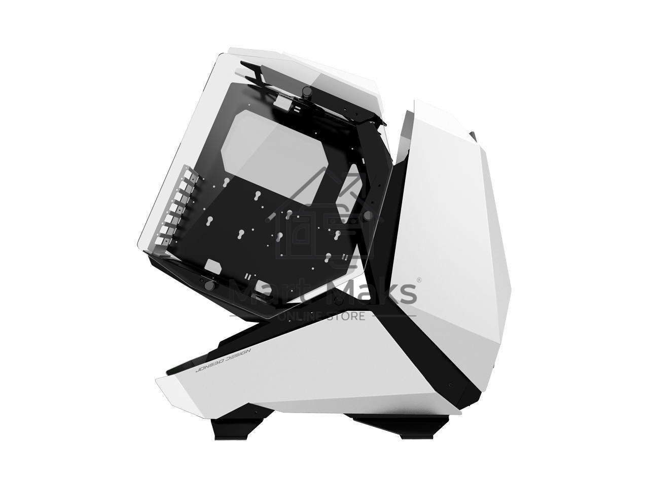Компьютерный корпус без блока питания JONSBO MOD-5, Full-Tower, TG, no fans, 2xUSB-A 3.0 + 1xUSB-C 3.2, ATX, mATX, mITX White