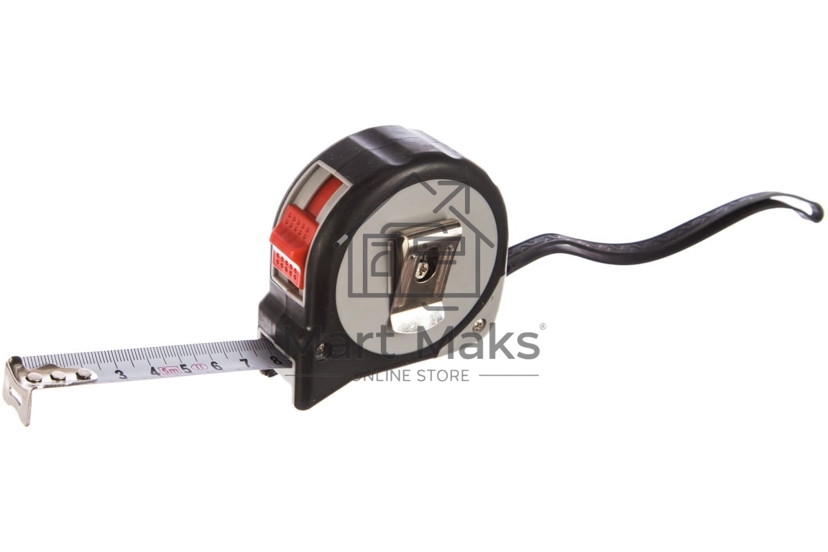 Рулетка MATRIX 31088 continuous fixation 5мх19мм обрезиненный корпус плавная фиксация