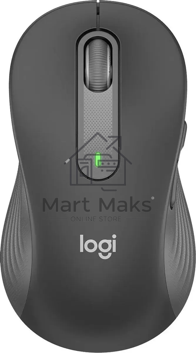 Мышь беспроводная Logitech Signature M650 L LEFT графитовый, 4000 dpi, радиоканал, Bluetooth, USB, кнопки - 5