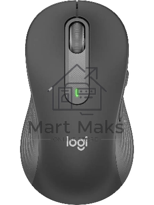 Мышь беспроводная Logitech Signature M650 L LEFT графитовый, 4000 dpi, радиоканал, Bluetooth, USB, кнопки - 5