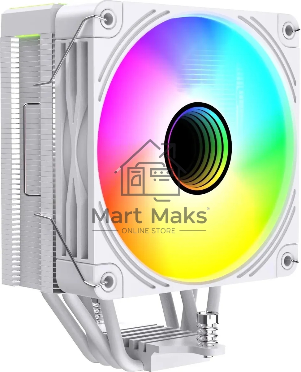 Кулер для процессора Bloody BD-AC205-ARGb1 ARGb белый, 120 мм, алюминий/медь, 1600 об/мин, 26 дБ, 4 pin, 205 Вт, 154 мм