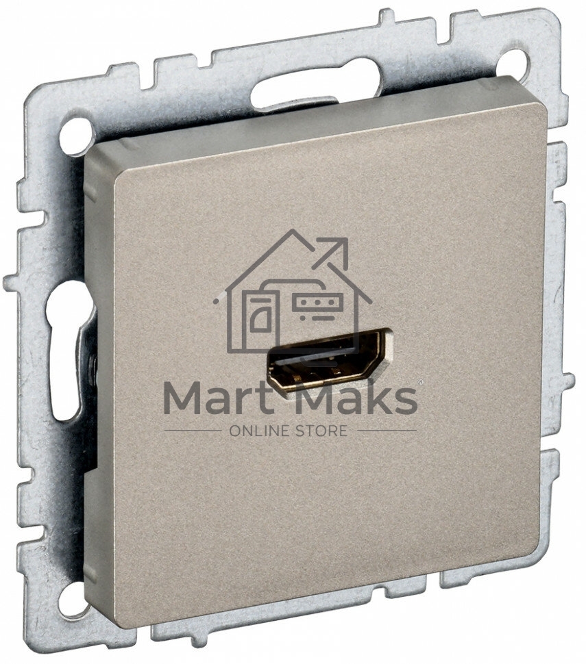 Розетка HDMI IEK BRITE РHDMI-0-БрШ шампань
