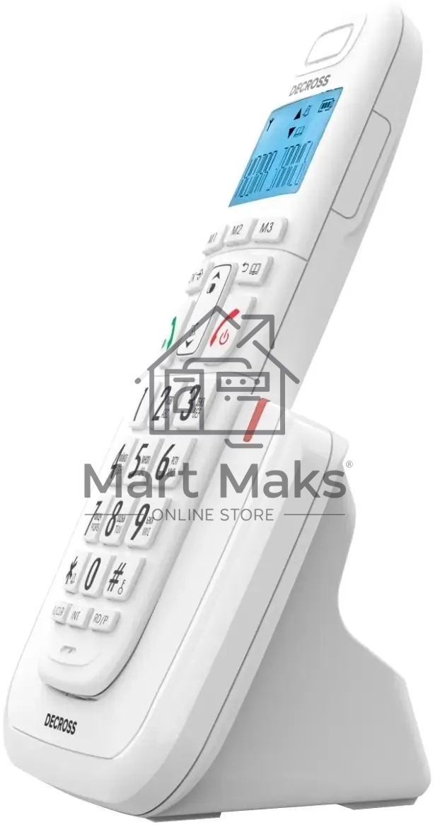 Р/Телефон Dect Decross DC1014 белый АОН