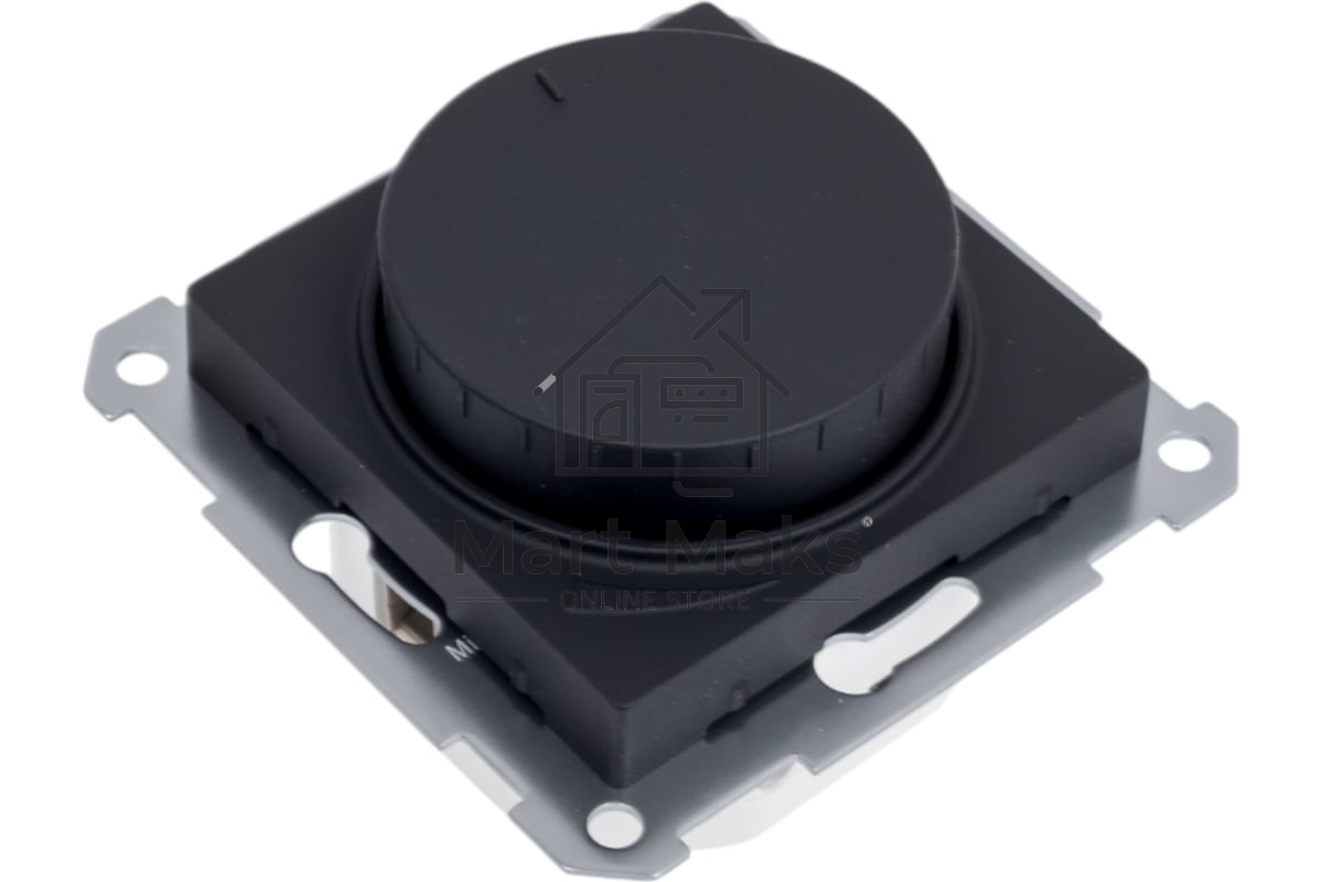 Светорегулятор поворотно-нажимной AtlasDesign 400Вт механизм карбон SE ATN001023