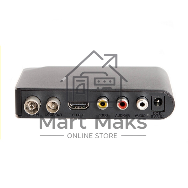 Ресивер эфирный цифровой DVB-T2 HD HD-555 пластик, дисплей, Эфир