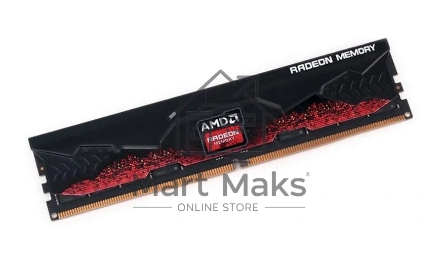 Оперативная память AMD Radeon R5, DDR5, 32GB (1x32GB), 5200MHz, CL40, DIMM, с радиатором, красный/черный