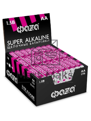 Элемент питания алкалиновый AA/LR6 1.2В Super Alkaline box-96 (уп.96шт) ФАZА 2854643