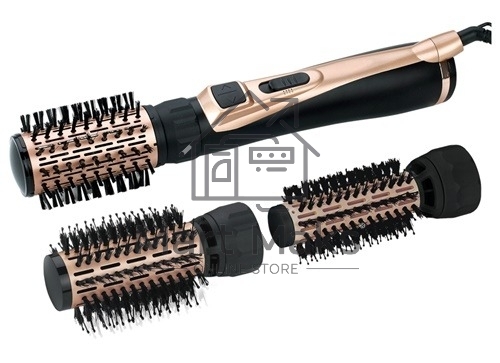 Фен-щетка BRAYER BR3100, 1000Вт, 3 насадки: 35, 40, 50 мм, 2 скорости, шнур 1,8 м