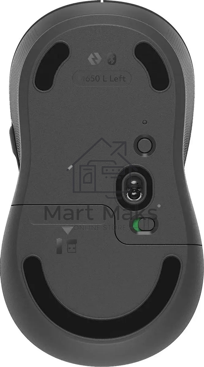 Мышь беспроводная Logitech Signature M650 L LEFT графитовый, 4000 dpi, радиоканал, Bluetooth, USB, кнопки - 5