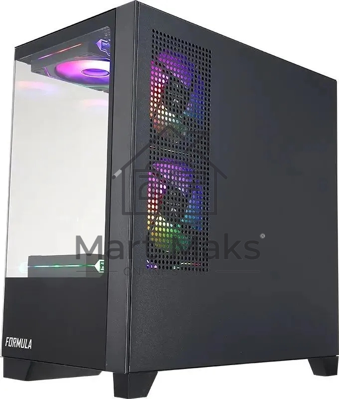 Компьютерный корпус AeroCool / Formula Cristal Z1M черный без БП mATX 2xUSB2.0 1xUSB3.0 audio bott PSU