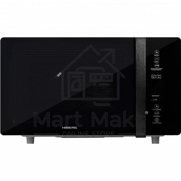 Микроволновая печь HIBERG VM-4588 B черный, 25 л, 900 Вт, переключатели - сенсор