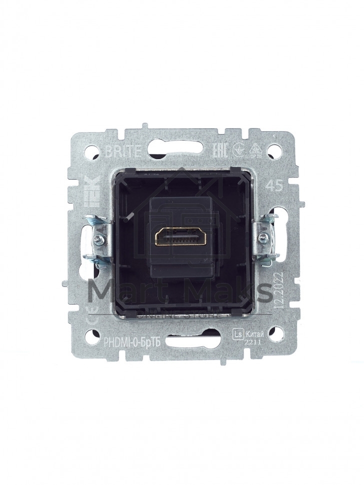 Розетка HDMI IEK BRITE РHDMI-0-БрТБ темная бронза