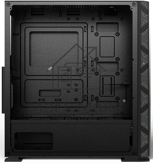 Компьютерный корпус SOEYI «AX8-B20 SOEYI ATX case with черный coating front panel with flat bigger mesh, without»