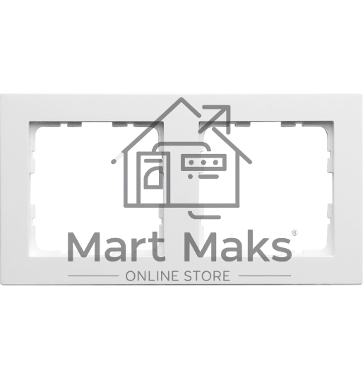 Рамка Jasmart 2-м G-Classic белый глянцевый